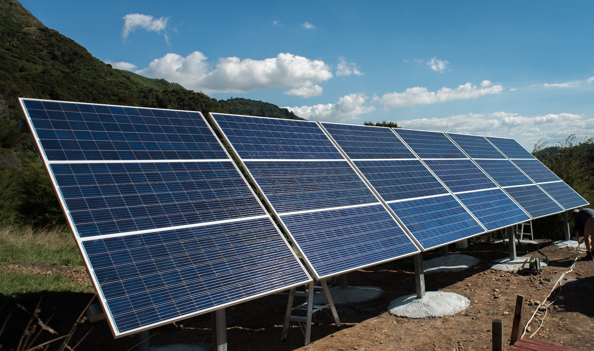 Offgrid solar system in Northern CA