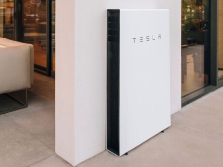 tesla powerwall 3 on house wall